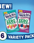 Welch’s Zero Sugar Fruity Bites, Variety Fruit Snacks Pack with Berries 'N Cherries & Island Fruit, Gluten Free, 3 oz (Pack of 6)