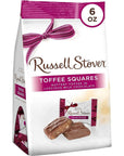 Russell Stover Milk Chocolate Toffee Squares Peg Bag