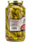 Amish Wedding Hot and Mild Pickled Okra Variety Pack 32 Ounces Pack of 2