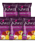 Kiwa Veggie Chips - Vegetable Crunch Combo - Exquisite Plant Snack Variety Pack with Plantain, Beetroot, Parsnip, Cassava, Sweet Potato Flavors -Tasty Gluten-Free-Non-GMO Chips (Pack of 5 * 5.25oz)