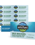 Wild Planet Wild Mackerel Fillets in Organic Extra Virgin Olive Oil Skinless  Boneless Tinned Fish 44 Ounce  Pack of 12