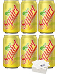 Squirt Grapefruit Soda 12oz Cans Pack of 6 with Bay Area Marketplace Napkins