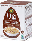 Nature's Path Qi'a Superfood Organic Gluten Free Creamy Coconut Instant Oatmeal, 6 Count (Pack of 6), Non-GMO, 35g Whole Grains, 6g Plant Based Protein, High Fiber, by Nature's Path