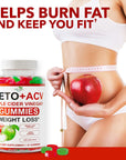 Keto ACV Gummies Advanced Weight Loss - ACV Keto Gummies for Weight Loss - Keto Gummy Supplement for Women and Men - Apple Cider Vinegar for Cleanse - Detox - Digestion - Made in USA