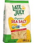 Late July Snacks Thin and Crispy Organic Tortilla Chips with Sea Salt 101 oz Bag