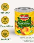 Del Monte Yellow Cling Canned Peach Halves in Heavy Syrup 29 oz Can Pack of 6