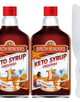 Birch Benders Original Keto Syrup Gluten Free CarbFriendly 13 fl oz Pack of 2 with By The Cup Spatula Knife