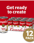 Campbell's Condensed Chicken Broth, 10.5 Ounce Can (Pack of 12) (Packaging May Vary)