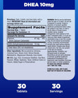 Natrol Mood & Stress DHEA 10mg with Calcium, Dietary Supplement for Balance of Certain Hormone Level and Mood Support, 30 Tablets, 30 Day Supply