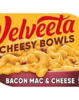 Velveeta Cheesy Bowls Bacon Mac  Cheese Microwave Meal 9 oz Tray