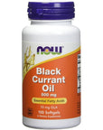 Now Foods Black Currant Oil 500 milligrams - 100 softgels (Pack of 2)