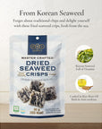 OHS DRIED SEAWEED CRISPS (Pack of 3) - Traditional Korean Healthy Snack