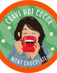 Crave Hot Chocolate Pods Compatible with 20 KCup Brewers Mint Chocolate 40 Count