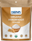 Nova Nutritions Certified Organic Arrowroot Powder, Natural Thickener 32 OZ (908 gm)