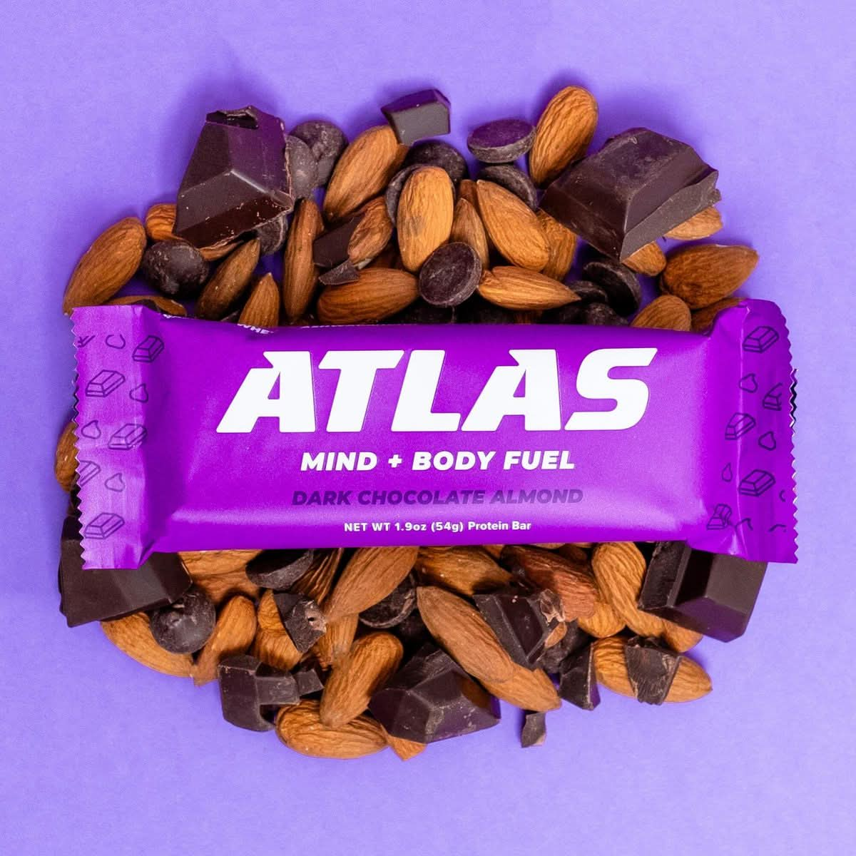 Atlas Protein Bar 20g Protein 1g Sugar Clean Ingredients Gluten Free Starter 7 Count