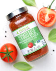 Primal Kitchen Marinara Tomato Sauce Two-Pack, Whole30 Approved, Certified Paleo, and Keto Certified, Includes 1 Tomato Basil and 1 Roasted Garlic Marinara Pasta Sauce