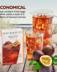 China Mist Iced Tea  Passion Fruit Black Tea Infusion  Refreshing and Delicious  Each Tea Bag Yields 12 Gallon  4 bags