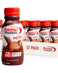 Premier Protein Shake MINIs Chocolate 22g Protein 120 Calories 1g Sugar 875fl oz Pack of 12