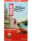 CLIF Fruit Smoothie Filled - Organic Energy Bars - Strawberry Banana - (1.76 Ounce Protein Snack Bars, 12 Count)