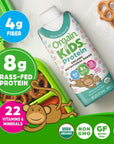 Orgain Organic Kids Nutritional Protein Shake Fruity Cereal Healthy Kids Snacks 8g Dairy Protein 4g Fiber 22 Vitamins  Minerals No Soy ingredients Gluten Free NonGMO 825 Fl Oz Pack of 12