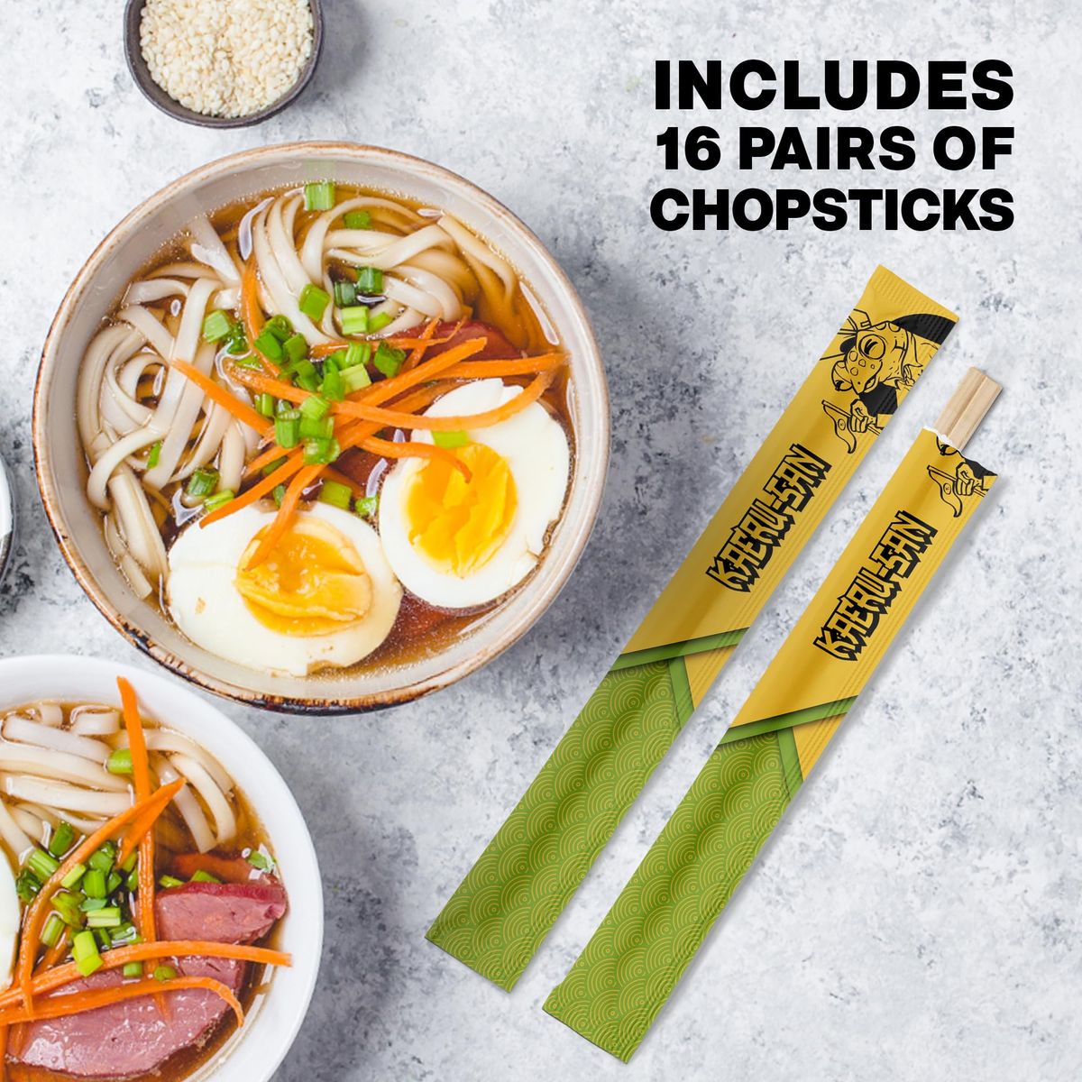 Instant Ramen Noodles Bundle Includes Authentic Japanese Sapporo Ichiban Ramen Variety with 6 Flavors Enjoy Quick  Easy Instant Noodle Meals Comes with 12 Pack Kaerusan Premium Wooden Chopsticks