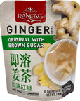 Ranong Tea Original Ginger Drink with Brown Sugar Pack of 2 20 sachets