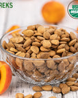 Bitter Apricot Kernels Organic Raw 10oz100 USDA Organic Certified Seeds NONGMO Product of Turkey Gluten Free Resealable Bag