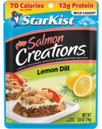 StarKist Salmon Creations Lemon Dill  26 oz Pouch Pack of 12 Packaging May Vary