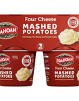 Idahoan Four Cheese Mashed Potatoes Cup 4pack 6 oz Pack of 4