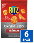 RITZ Crisp and Thins Barbecue Chips, 6 - 7.1 oz Bags