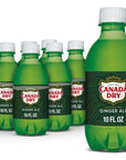 Canada Dry Ginger Ale Soda 10 Fl Oz Cans 6 Pack