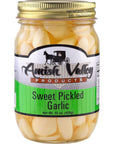 Amish Valley Products Country Pickled Garlic Sweet or Hot Flavor 15 oz Glass Jar SWEET 1  15oz JAR