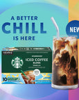 Starbucks KCup Coffee Pods Iced Coffee Blend Vanilla Naturally Flavored Coffee for Keurig Coffee Makers 100 Arabica 6 Boxes 60 Pods Total