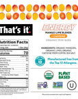 Thats it Mango Lime Caffeine Blends Energy Mini Bars 15 Count AllergyFriendly Nut Free nonGMO Fat  Gluten Free Snacks