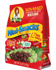 SunMaid California Dried Raisins Mini Snack Packs 5 oz boxes6 ct Pack of 2