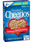 Cheerios Frosted Cheerios Heart Healthy Cereal, Gluten Free Cereal With Whole Grain Oats, 13.5 OZ Large Size