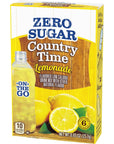 Country Time Zero Sugar Lemonade Naturally Flavored Powdered Drink Mix 6 ct OntheGo Packets