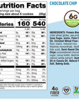 Lenny  Larrys The Complete Crunchy Cookie Chocolate Chip 6g Plant Protein Vegan NonGMO 425 Ounce Pouch Pack of 6