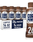 Core Power Fairlife 26g Protein Milk Shakes, Liquid Ready To Drink for Workout Recovery, Chocolate, 14 Fl Oz Bottle (Pack of 12)