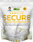 Andrew Lessman Secure Soy Complete Meal Replacement  Vanilla 100 Servings Bag  Only 63 Calories 7 Grams NonGMO Soy Protein Vitamins  Minerals LowFat Nutritious  Delicious Mixes Instantly