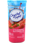 Crystal Light Strawberry Watermelon Drink Mix 12Quart Canister Pack of 5