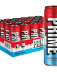 Prime Energy Drink Ice Pop Naturally Flavored 200mg Caffeine Zero Sugar 300mg Electrolytes Vegan 12 Fl Oz per Can Pack of 24