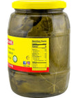 Tazah Grape Leaves in a Jar 16oz Drained California Style Turkish Vine Leaves Great For Stuffed Grape Leaves Dolma Halal Vegetarian Vegan  Net 32oz