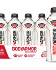 BODYARMOR SportWater Alkaline Water Superior Hydration High Alkaline Water pH 9 Electrolytes Perfect for your Active Lifestyle 1 Liter Pack of 12