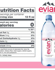 evian Natural Spring Water - 33.81 Fl Oz (Pack of 12)