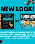 Junkless Chocolate Chip Chewy Granola Bars  Less Sugar Great Tasting Wholesome Snacks  Bulk Granola Bars  11 oz Bars 8 Boxes