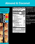 KIND Bars, Almond & Coconut, Healthy Snacks, Gluten Free, 12 Count