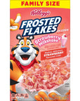 Kelloggs Frosted Flakes Breakfast Cereal Kids Cereal Family Breakfast Family Size Strawberry Milkshake 6 Boxes