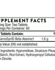 Thorne Beta Alanine Sustained Release - Amino Acid for Muscle Output and Endurance - NSF Certified for Sport - 120 Tablets - 60 Servings