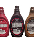 Hersheys Syrup Variety Pack Bundle of 3 Flavors Chocolate Caramel and Strawberry